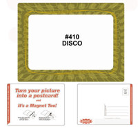 Sunshine Girl 4" x 6" Magnetic Postcard Picture Frame, 'Martini Celebration', Frame Colors: Black with Olives.