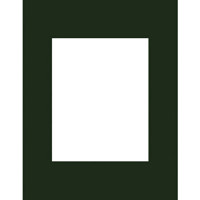 MCS Beveled Single Mat for 11x14 Prints Hunter Green