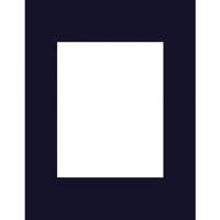 MCS Beveled Single Mat for 11x14 Prints Navy