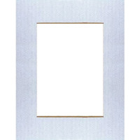 MCS Beveled Single Mat for 3-1 2 x 5 Prints Parisian Blue