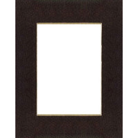 MCS Beveled Single Mat for 5x7 Prints Charcoal