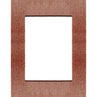 MCS Beveled Single Mat for 5x7 Prints Wine