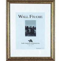 North American Astor, Wood Picture Frame with a 2" Wide Molding, for a 16" x 20" Photograph, Color: Bronze,