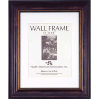 North American Astor, Wood Picture Frame with a 2" Wide Molding, for an 11" x 14" Photograph, Color: Silver,