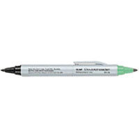 Itoya DH-30 Doubleheader Permanent Ink Marker Pen, Bullet-tip & Finepoint, Blue Ink Both Ends.