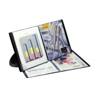 Itoya Easel Does-It Profolio Presentation   Display Book  8.5&quot x 11&quot  Vertical View with Twenty Four Pocket Pages for 48 Views.