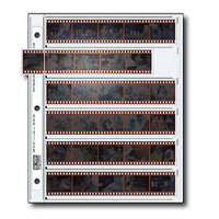 Print File Ultima Archival 120 Size Negative Pages Holds Three Sleeved Strips of Four 6x6 Frames, Pack of 100