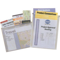 Itoya PolyZip Archival Storage & Presentation Envelope, 8.5" x 11", Horizontal Format, Black, Pack of 12.