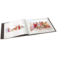 Unibind PhotoBook 8.5" x 11" Black Linen Covers in Landscape Format, 5mm Thick, Holds up to 40 Pages.