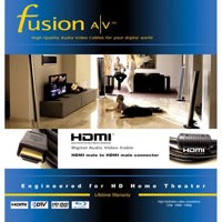 Fusion AV HDMI to HDMI Cable with High Grade Shielding, 3' Long
