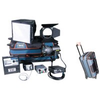 Frezzi SSGK2 200ACDC Super Sun Gun 200 Watt Dual Head AC and DC HMI Video Light Kit