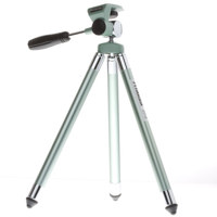 Hakuba Compact 8-section Tripod with 3-way Panhead, Max: Height 40.2", Blue with Case