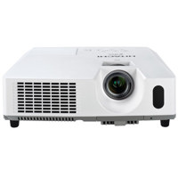 Hitachi CP A200 3LCD Ultra Short Throw Projector 3000 ANSI Lumens XGA 1024 x 768 Resolution 500 1 Contrast Ratio 2000 Hour Hybrid Filter