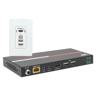 Hall Research EX-4KU 4K HDMI USB 2.0 Single Gang Wall-Plate Extender
Hall Research EX-4KU 4K HDMI USB 2.0 Single Gang Wall-Plate Extender