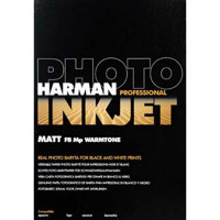 Harman Hi-Matte Fiber Base MP Professional Fine Art Inkjet Paper, 12 mil, 13" x 19", 15 Sheets