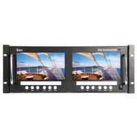 Ikan Two V8000HDMI 8 16x9 Monitors with Rack Mount Frame