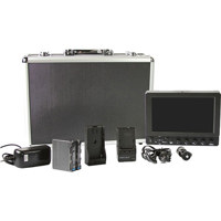 Ikan VX7E P DK VX7e 7 Monitor Deluxe Kit with Panasonic DV Battery Plate Includes Battery Charger Metal Case and Shoe Mount