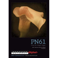Bergger PN61, Slightly Textured Natural White, Matte Surface Fine Art Inkjet Paper, 315 g/m2, 11" x 17", 25 Sheets