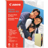 Canon 8.5&quot x 11&quot Photo Album Kit with Album &amp 10 Sheets of Double Sided Inkjet Paper.
