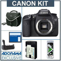 Canon EOS 60D Digital SLR Camera Lens Kit Black with EF 18 200mm f35 56 IS Lens Canon EF 70 300mm f4 56 IS USM Autofocus Telephoto Zoom Lens USA Warranty FREE Red Giant Adorama Production Bundle for PCMac a 59900 Retail Value