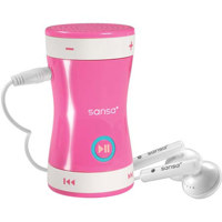 SanDisk Sansa Shaker, MP3 Player with 1 GB SD Card & Built-In Speaker, Blue