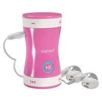 SanDisk Sansa Shaker, MP3 Player with 512mb SD Card & Built-In Speaker, Blue