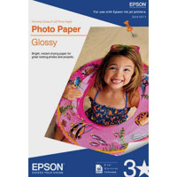 Epson Premium Gloss Resin Coated Inkjet Paper, 10.4 mil., 8" x 10", Borderless, 20 Sheet Pack.