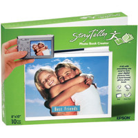 Epson Glossy Photo Bright White Inkjet Paper, 9.4 mil., 8.5" x 11", 50 Sheets