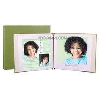 Lineco Pop Art Digital Album with 10 Pages, 12.5" x 13.5", Moss