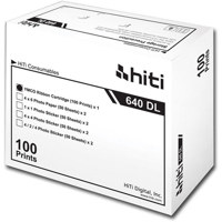 Hi-Touch 4x6&quot Photo Paper  100 Sheets &amp 1 Ribbon Cartridge for 640DL Commercial Photo Printer