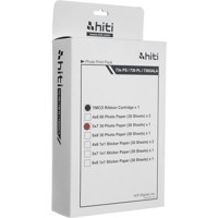 Hi-Touch 5x7&quot Photo Paper (30 Sheets) &amp Ribbon Cartridge for Dye-sub Printers