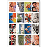 Hi-Touch 4" x 4" Photo Stickers, 50 Sheets & 1 Ribbon Cartridge for S Series Photo Printers