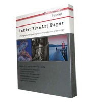 Hahnemuhle Pearl Photo Rag, 100 % Cotton Rag, Natural White Inkjet Paper, 320 g/mA, 8.5" x 11", 20 Sheets