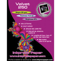 Inkpress Rag, Warm Tone Double Sided, Cream White Matte Inkjet Paper, 15 mil., 200gsm, 4" x 6", 50 Sheets