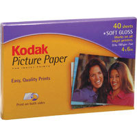 Kodak Photo Gloss Inkjet Paper, 8.5" x 11", 25 Sheets.