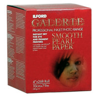 Ilford Galerie Smooth Glossy Resin Coated Inkjet Paper, 10.8 mil., 4" x 26' Roll.