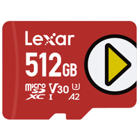 

Lexar 512GB PLAY Class 10 UHS-I U3 MicroSDXC Memory Card, 150MB/s Read