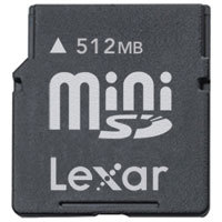 SanDisk 1 GB Mini Secure Digital, miniSD, Memory Card.