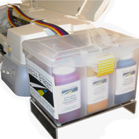 Media Street Niagara II System and 4 oz Set of Bulk Ink Bottles (7) Photo Black Ink, for Epson 2200 Inkjet Printer.
