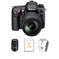 Nikon D7000 Digital SLR Camera Kit with 18 105mm DX VR Lens Nikon 55 300mm f45 56G ED AF S DX VR II Vibration Reduction Autofocus Zoom Lens