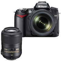Nikon D7000 Digital SLR Camera Body with Nikon 85mm f35G AF S DX Micro ED VR II Vibration Reduction Telephoto Nikkor Lens USA Warranty