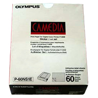 Olympus P60NS1E Sticker Paper Kit (1-Cut Sticker) &amp Ribbon for P-330 and P-330N.