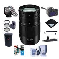 

Panasonic Lumix G Vario 100-300mm f/4.0-5.6 II Power O.I.S. Zoom Lens for Micro Four Thirds - Bundle With 67mm Filter Kit, FocusShifter DSLR Follow Focus, LensAlign MkII Focus Calibration System, More