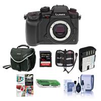 

Panasonic Lumix DC-GH5s Mirrorless Camera Body - Bundle With 32GB SDHC U3 Card, Spare Battery, Camera Case, Cleaning Kit, Memory Wallet, Card Reader, Software Package