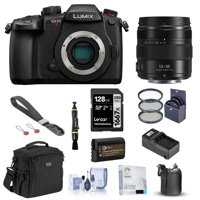 Panasonic Lumix GH5 II Mirrorless Digital Camera with 12-35 F/2.8 Lens Bundle with 128GB SD Card, Bag, Extra Battery, Charger, Wrist Strap, Filter Kit, Screen Protector and Accessories
Panasonic Lumix GH5 II Mirrorless Digital Camera with 12-35 F/2.8 Lens Bundle with 128GB SD Card, Bag, Extra Battery, Charger, Wrist Strap, Filter Kit, Screen Protector and Accessories