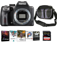 

Pentax K-70 DSLR Body, Black Bundle with Corel PC Photo Editing Software, Bag, 64GB SD Card