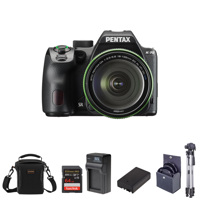 

Pentax K-70 DSLR with SMC DA 18-135mm f/3.5-5.6 CD WR Lens, Black Bundle with Bag, 64GB SD Card, Extra Battery, Charger, Tripod, Filter Kit