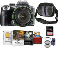 

Pentax K-70 DSLR with SMC DA 18-135mm f/3.5-5.6 ED AL CD WR Lens, Silver Bundle with Corel Mac Photo Editing Software, Bag, 64GB SD Card, Filter Kit