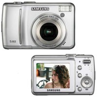 Samsung Digimax S85 Face Detection, Point and Shoot Digital Camera, 8.2 Megapixel, 5x Optical Zoom, 5x Digital Zoom, 2.5" LCD Screen, Black