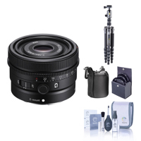 Sony FE 40mm f/2.5 G Full-Frame Ultra-Compact G Lens, E-Mount Bundle with Vanguard Aluminum Tripod, Filter Kit, Cleaning Kit, Lens Pouch
Sony FE 40mm f/2.5 G Full-Frame Ultra-Compact G Lens, E-Mount Bundle with Vanguard Aluminum Tripod, Filter Kit, Cleaning Kit, Lens Pouch